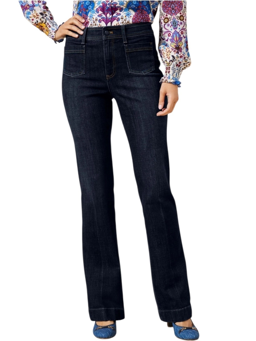 Talbots Dark Wash Flare Jeans
